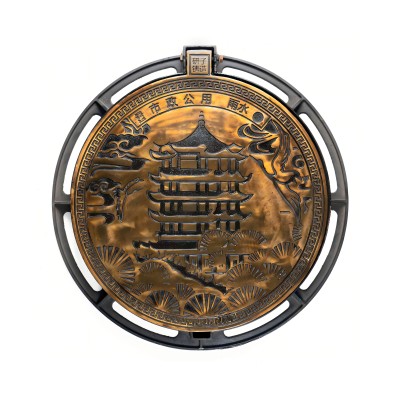 艺术井盖-镀铜